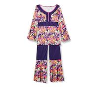 amscan 9907002 - Costume da ragazza hippy da donna, taglia 44-46, colore rosa