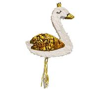 Amscan 9907509 - Pignatta Cigno, dimensioni 40 x 46 x 7 cm, da riempire con piccoli regali o dolcetti, perfetta per feste di compleanno per bambini e feste a tema, decorazione