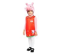 amscan 9907548 - Costume ufficiale di Peppa Pig con licenza ufficiale per bambine (2-3 anni)