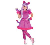 Amscan 9908467 Chesire Cat - Costume classico da gatto 4-6 anni