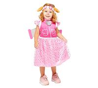 amscan 9909126 - Costume deluxe di Skye di Paw Patrol per Halloween, 4-6 anni, rosa