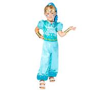 amscan 9909183 - Vestito da bambina, 4-6 anni, colore: Blu