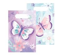 amscan 9909725 - Sacchetti per Feste, 8 Pezzi, Carta, 23,2 x 16,3 cm, regalini, Compleanno Bambini, Multicolore, s