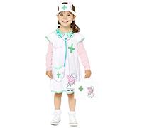 Amscan 9910175 - Costume da infermiera Peppa Pig, 2-3 anni, unisex, per bambini, multicolore