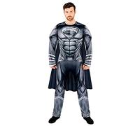 amscan 9912955 - Tuta da uomo Justice League Snyder Superman, taglia L, colore: Nero