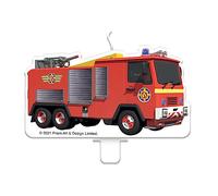 Amscan 9912965 - Candela per torta di compleanno di Sam il pompiere per bambini, 9,1 cm x 4,9 cm