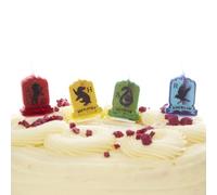 Amscan Candele per torta di compleanno Harry Potter - motivo Casa di Hogwarts - confezione da 4