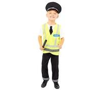 amscan 9915088 - Costume da poliziotto del Regno Unito per bambini Età: 3-4 anni