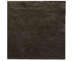 Amscan 9915402-216 - Tovaglioli ecologici compostabili, confezione da 20, colore: nero carbone