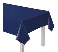amscan 9915405-209 - Telo copritavolo in plastica riutilizzabile, ecologico, 2,74 m, colore: Blu navy