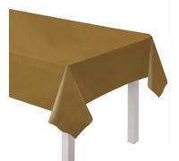 amscan 9915405-214 - Tovaglia in plastica ecologica e riutilizzabile, 2,74 m, colore: oro