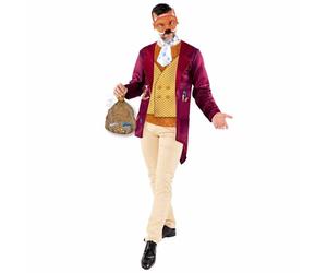 amscan 9916247 - Costume ufficiale da uomo Roald Dahl Fantastic Mr Fox per adulti per la Giornata mondiale del libro, taglia: L