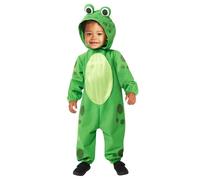 Amscan 9916859 - Costume unisex con cappuccio per neonato, costume da rana, per la giornata mondiale del libro, età: 6-12 mesi
