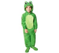 amscan 9916867 - Costume intero da rana con cappuccio, per bambini, età: 10-12 anni