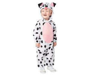 Amscan 9916875 - Tuta Junior Dalmata Unisex con Cappuccio per la Giornata Mondiale Del Libro Costume Per Neonato, Età: 12-18 Mesi