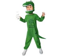 amscan 9916915 - Costume ufficiale Roald Dahl Enorme coccodrillo per ragazzi Giornata mondiale del libro Età: 6-8 anni