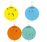 amscan 9917129 Palloncini perforatori per feste di compleanno per bambini con licenza ufficiale Pokémon, 40,6 cm, confezione da 4, multicolore