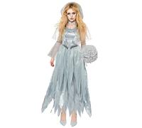 amscan 9917926 - Costume da sposa zombie fantasma da donna, taglia 46-48