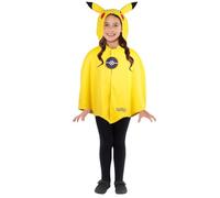 Amscan 9918498 - Costume unisex con licenza ufficiale Pokemon Pikachu, mantello per bambini, età: 8-12 anni