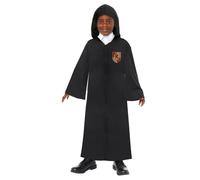 Amscan 9918715 - Costume unisex con licenza ufficiale Harry Potter Hogwarts con 4 stemmi in velcro per bambini, età: 6-10 anni