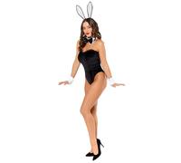 amscan 9918968 - Costume da smoking da donna, con polsini e fascia per capelli, per adulti, taglia: 46-48