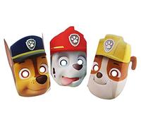 Amscan 999145 Maschere per Bambini con Cagnolini Colorati, Multicolore, 3 Pezzi