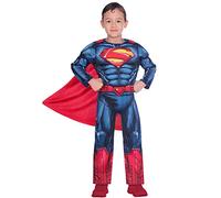 amscan Amscan 9906073 - Costume classico da Superman per bambini e ragazzi, con licenza ufficiale Warner Bros DC Comics, età: 10-12 anni