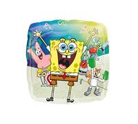 Amscan Anagram 4153801 - Palloncino quadrato SpongeBob SquarePants per festa di compleanno, 45,7 cm