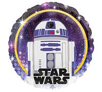 Amscan Anagram 4275301 - Palloncino rotondo in lamina di alluminio, motivo: Star Wars R2-D2, 45,7 cm
