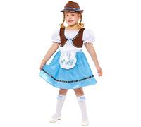 amscan - Bambini Oktoberfest bavarese Ragazza Costume Età: 4-12 anni