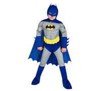 amscan- Batman Muscle Chest Costume, Colore Blu, Grigio, Age: 8-10 Years, 9908384