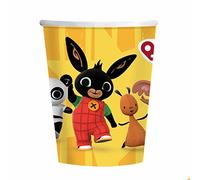 amscan- Bing 250ml Tazza di Carta, Multicolore, 9911884