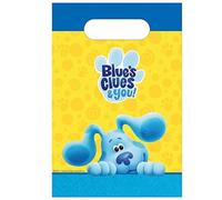 amscan- Blues Clues Busta di Carta, Multicolore, 9913282