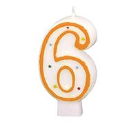 amscan Candela numero 6 - 550286 puntini