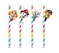 Amscan Cannucce di carta Paw Patrol, confezione da 8 con etichette con personaggi