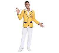 amscan Cappotto Giallo Costume per Travestimento Uomo
