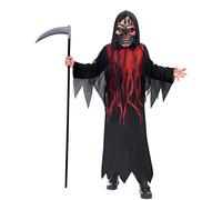 amscan - Children's costume Dark Shadow Reaper, robe with mask, Grim Reaper, carnival, theme party, Halloween