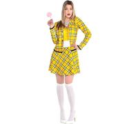 Amscan Clueless Cher Anni '90 Abito Donna Costume Halloween Kit Taglia Standard