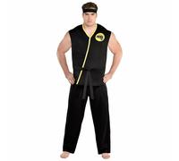 Amscan Cobra Kai Karate Kid Mike Barnes Taglie Forti Uomo Costume Halloween