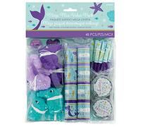 amscan Confezione da 48 bomboniere con Scritta Mermaid Wishes, Colore, One Size, 3900161