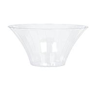 Amscan Flared Contenitore Plastica Vaso 18 X 9 Cm Trasparente, Multicolore, Medium