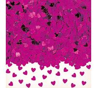 Amscan - Coriandoli, Motivo a Cuore, Monocolore, 15 g Fucsia