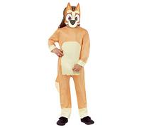 amscan Costume da Bingo Anni, Marrone, Size: 4-6 Years Unisex Bambini, Marrone, 6 Anni