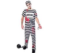 amscan Costume da carcerato zombie per uomo