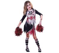 amscan Costume da cheerleader zombie, per ragazze e adolescenti, costume per travestimenti, stile uniforme delle scuole superiori americane