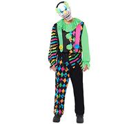 amscan - Costume da clown horror da uomo per Halloween, taglia: M-XL