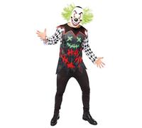 amscan Costume da clown per bambini, per carnevale, con testa grande