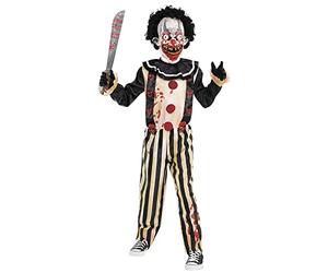 amscan Costume da clown zombie da circo da slasher per bambini e ragazzi