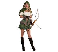 amscan Costume da donna Robin con cappuccio