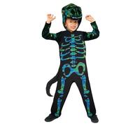 amscan Costume da scheletro Dino per bambini e bambine, costume per Halloween, per bambini (8-10 anni)
